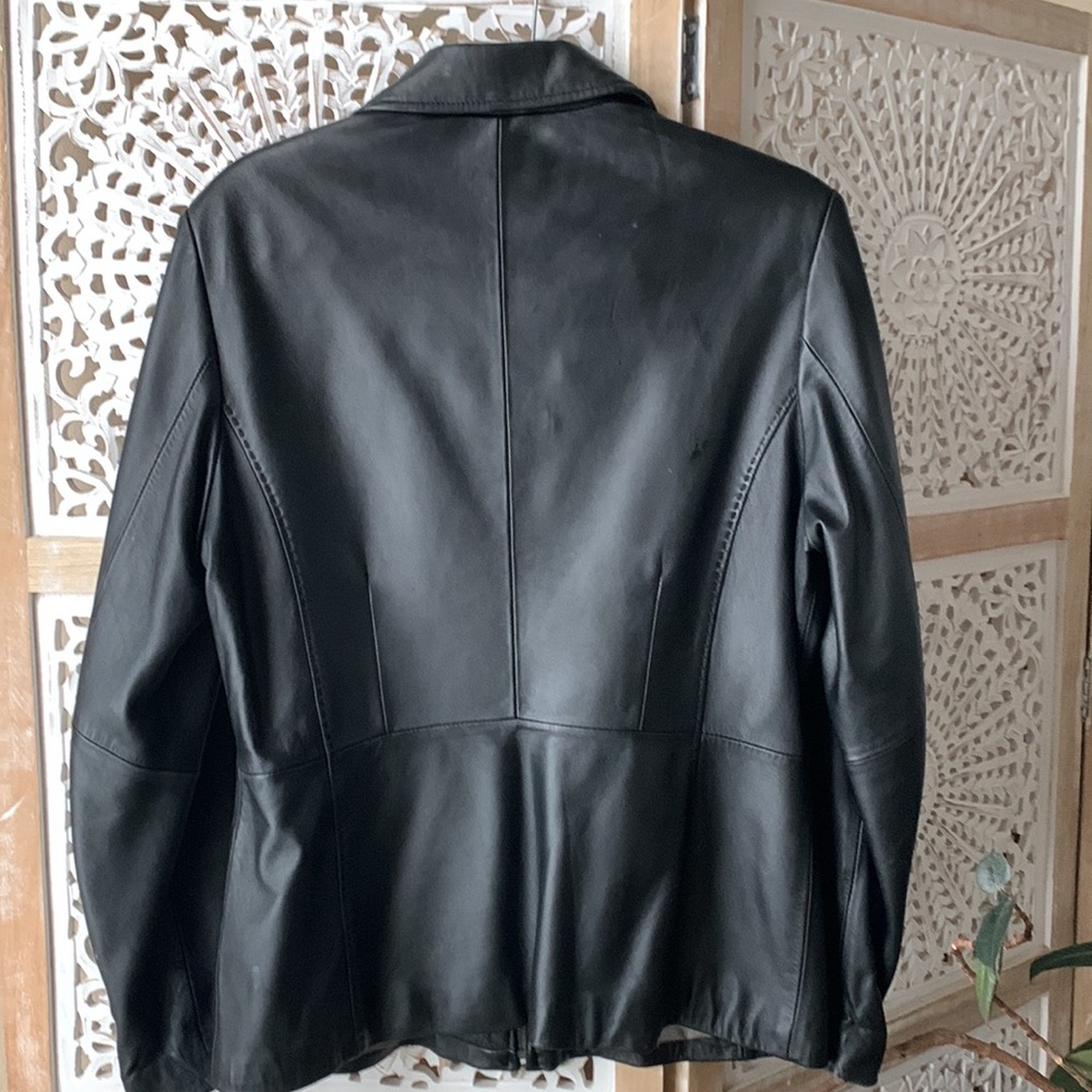 Black leather jacket - Picture 4 of 6